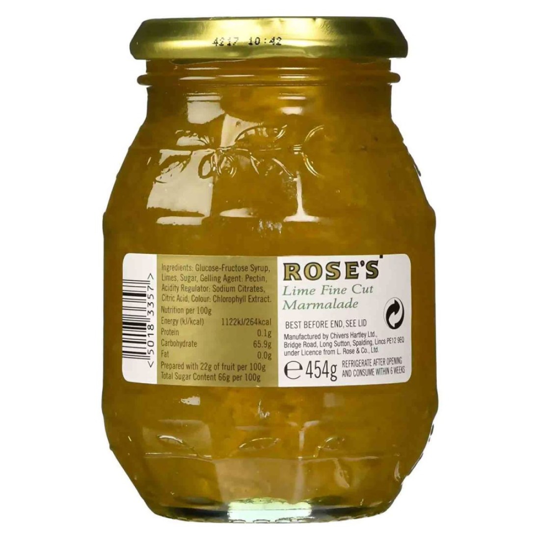 Rose&#39;s Lime Fine Cut Marmalade 454g