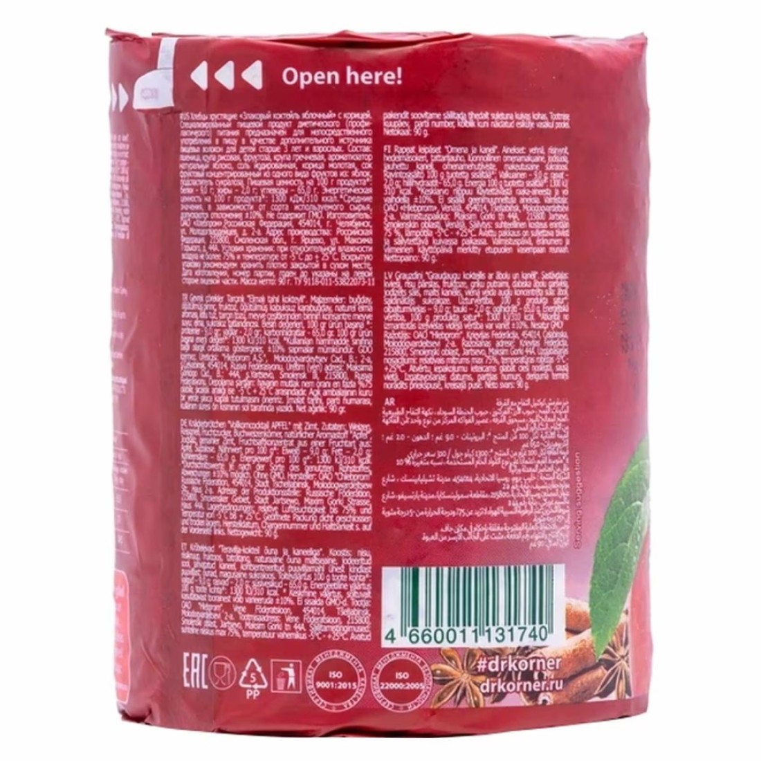 Dr. Korner Cereal Cocktail with Apple and Cinnamon Crispbreads 90g