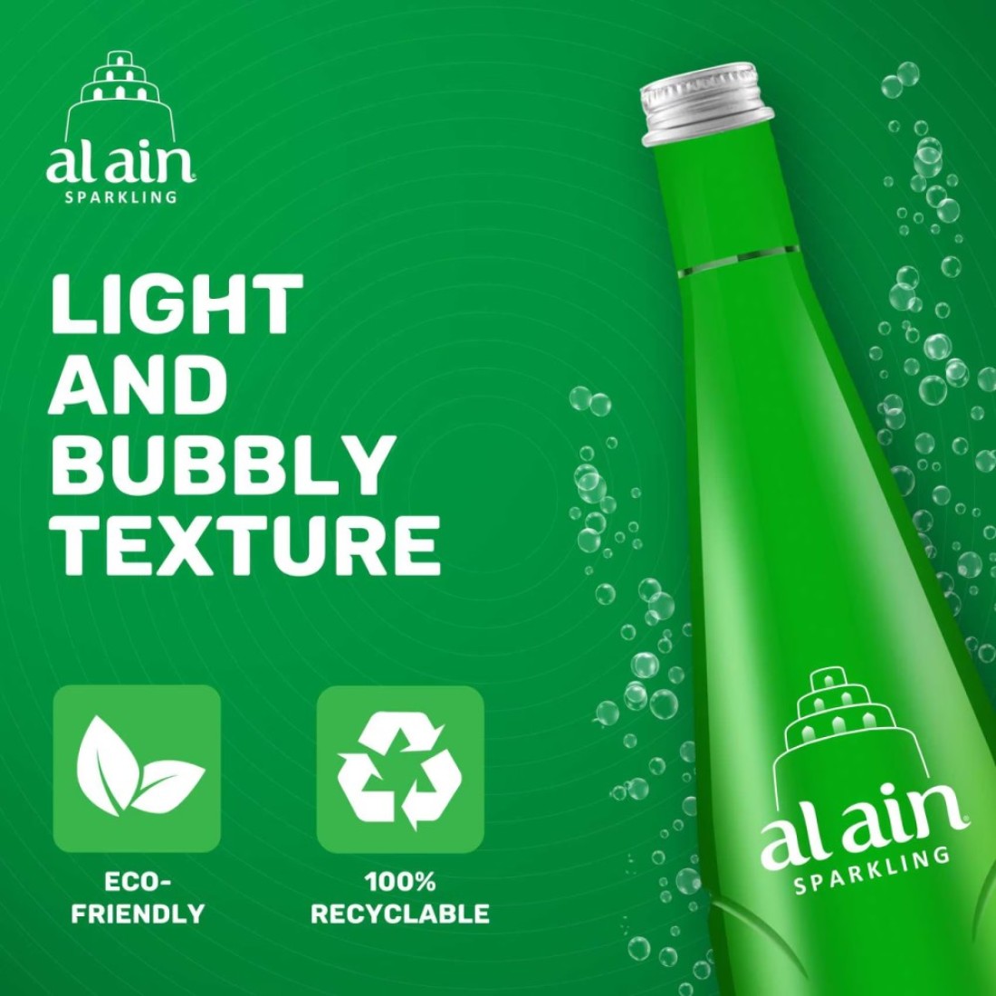 Al Ain Sparkling Water 750ml Pack of 4