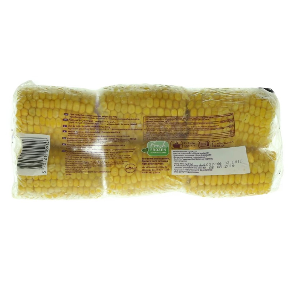 Emborg Corn On The Cob 6 PCS