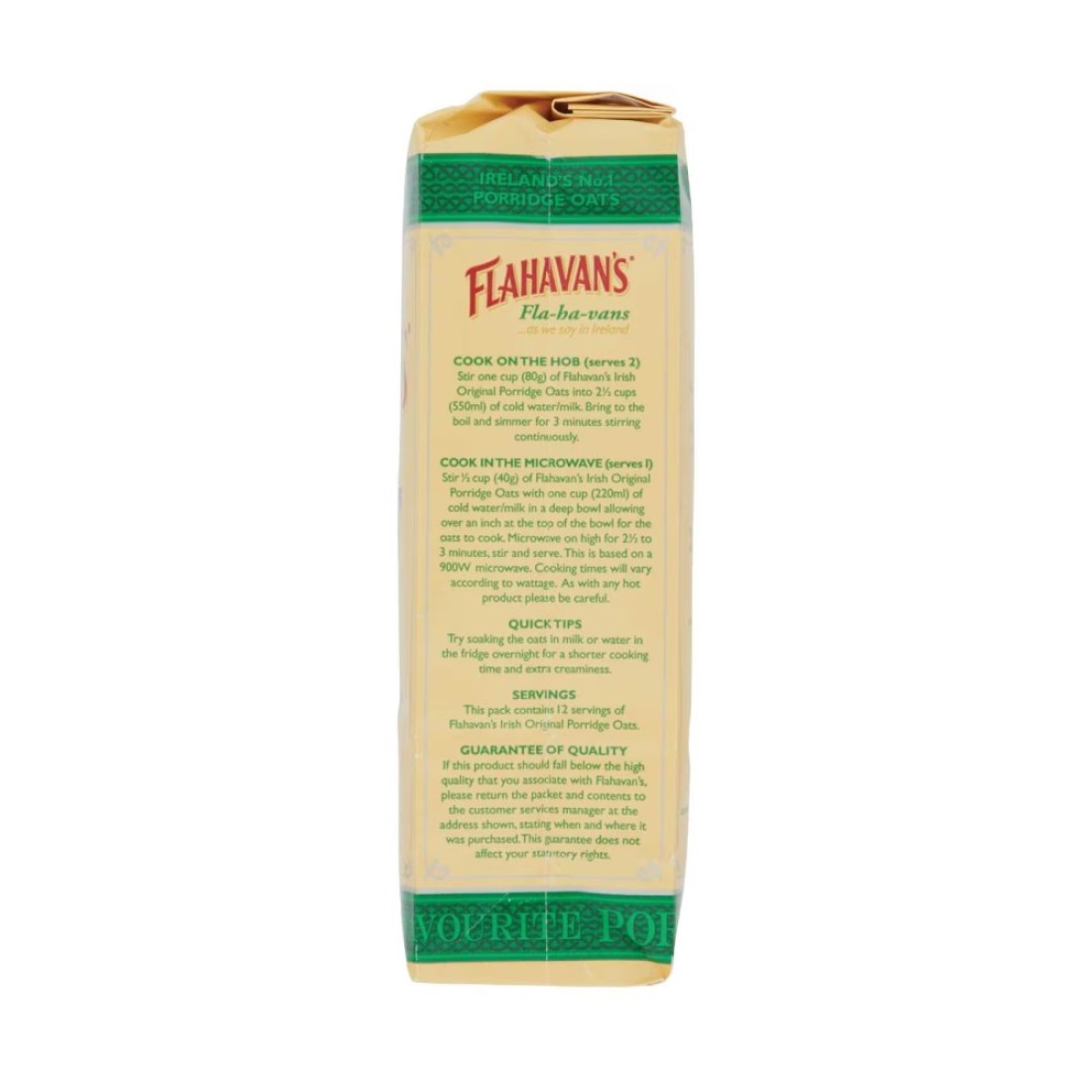 Flahavan&#39;s Original Irish Porridge Oats 500g