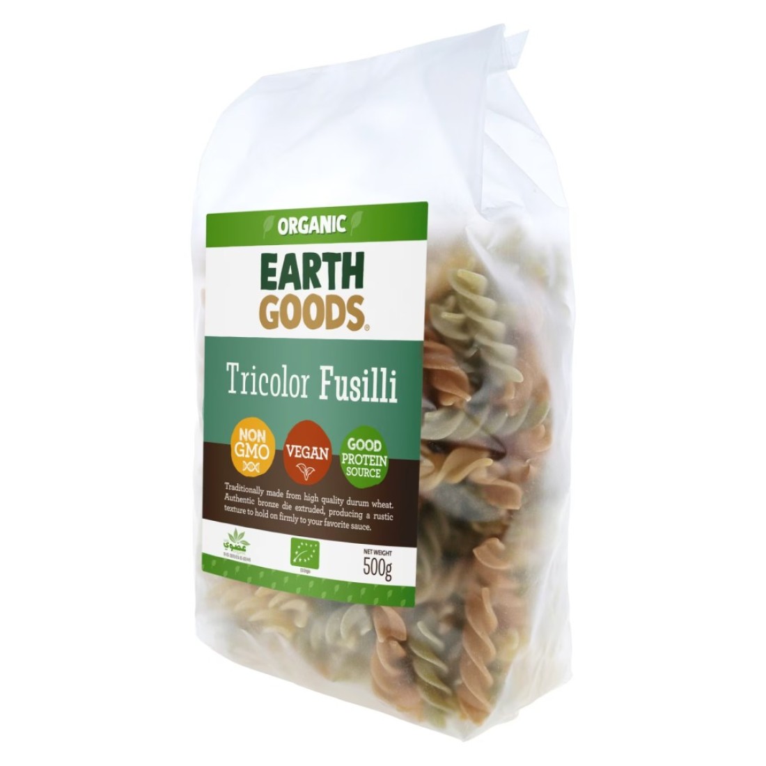 Earth Goods Organic Tricolor Fusilli 500g