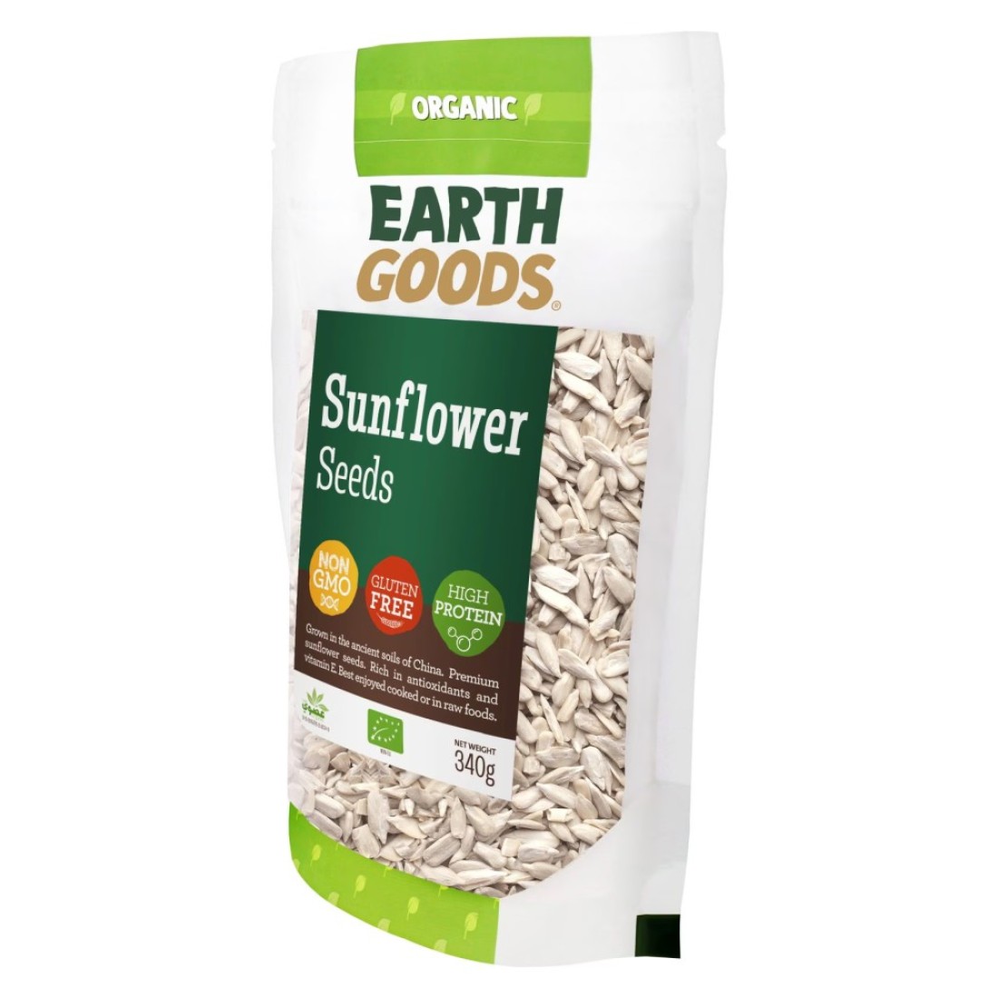Earth Goods Organic Sunflower Seeds 340g
