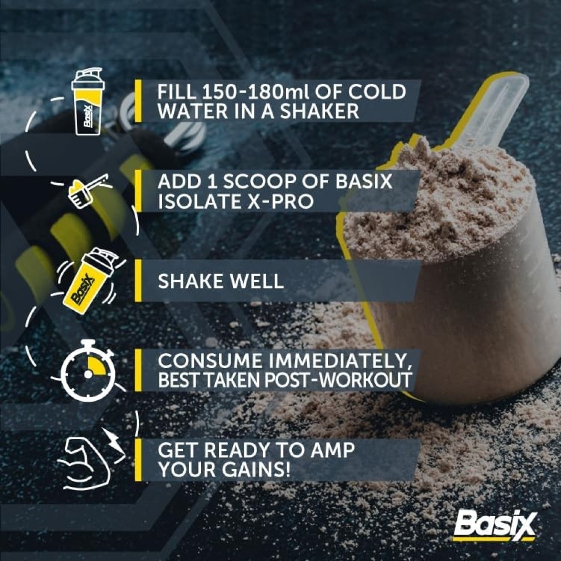 Basix WHEY PROTEIN ISO X-PRO VANILLA 1.45LB
