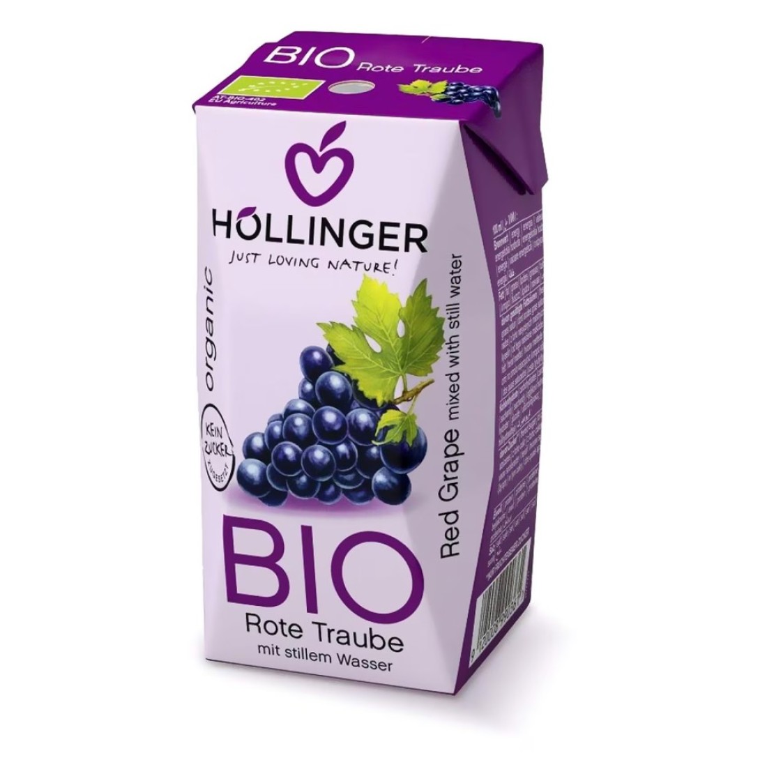 Hollinger Bio Organic Red Grape Juice 200ml Pack of 3
