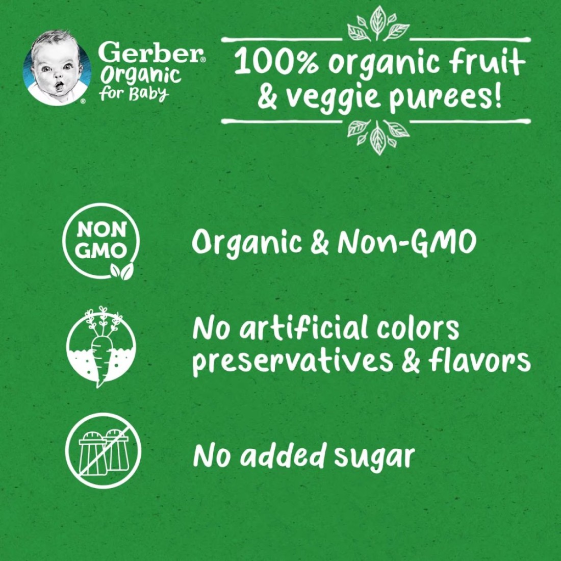 Gerber Organic with Pumpkin, Banana and Carrot, 90g