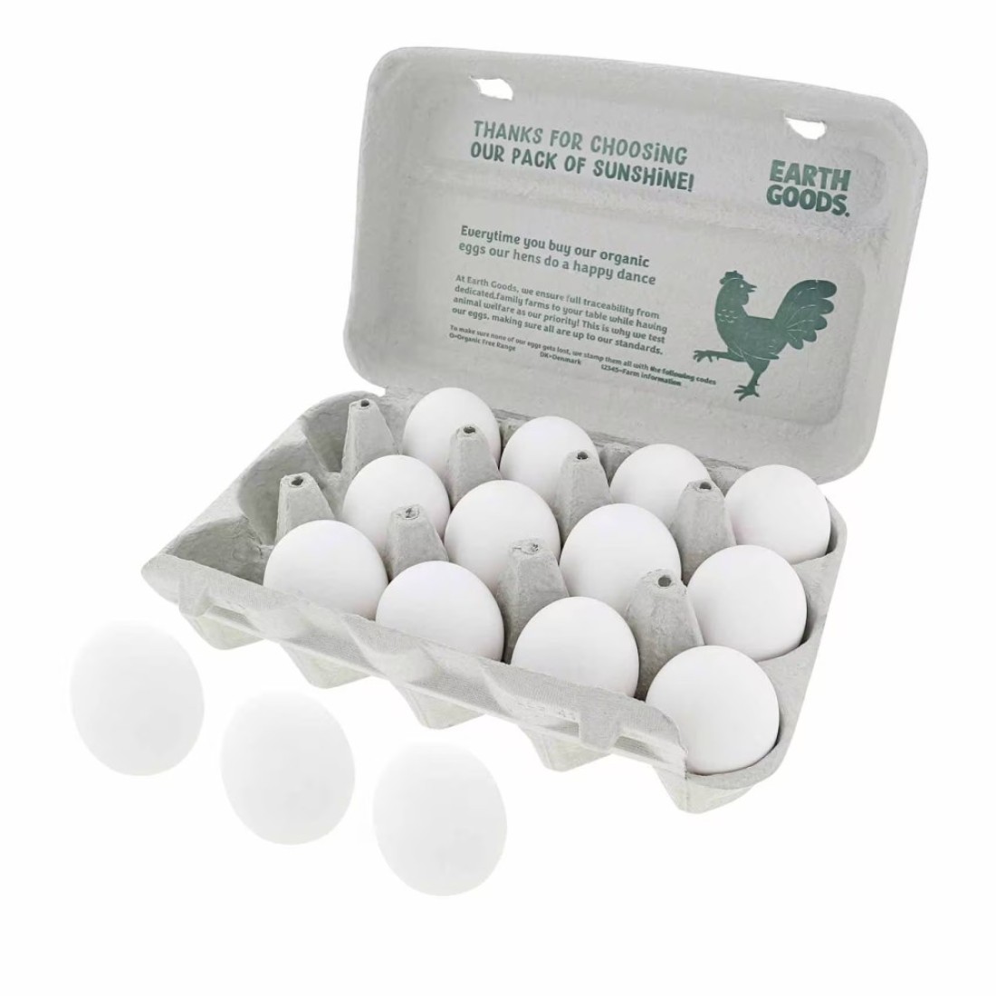 Earth Goods Organic Eggs 15 PCS