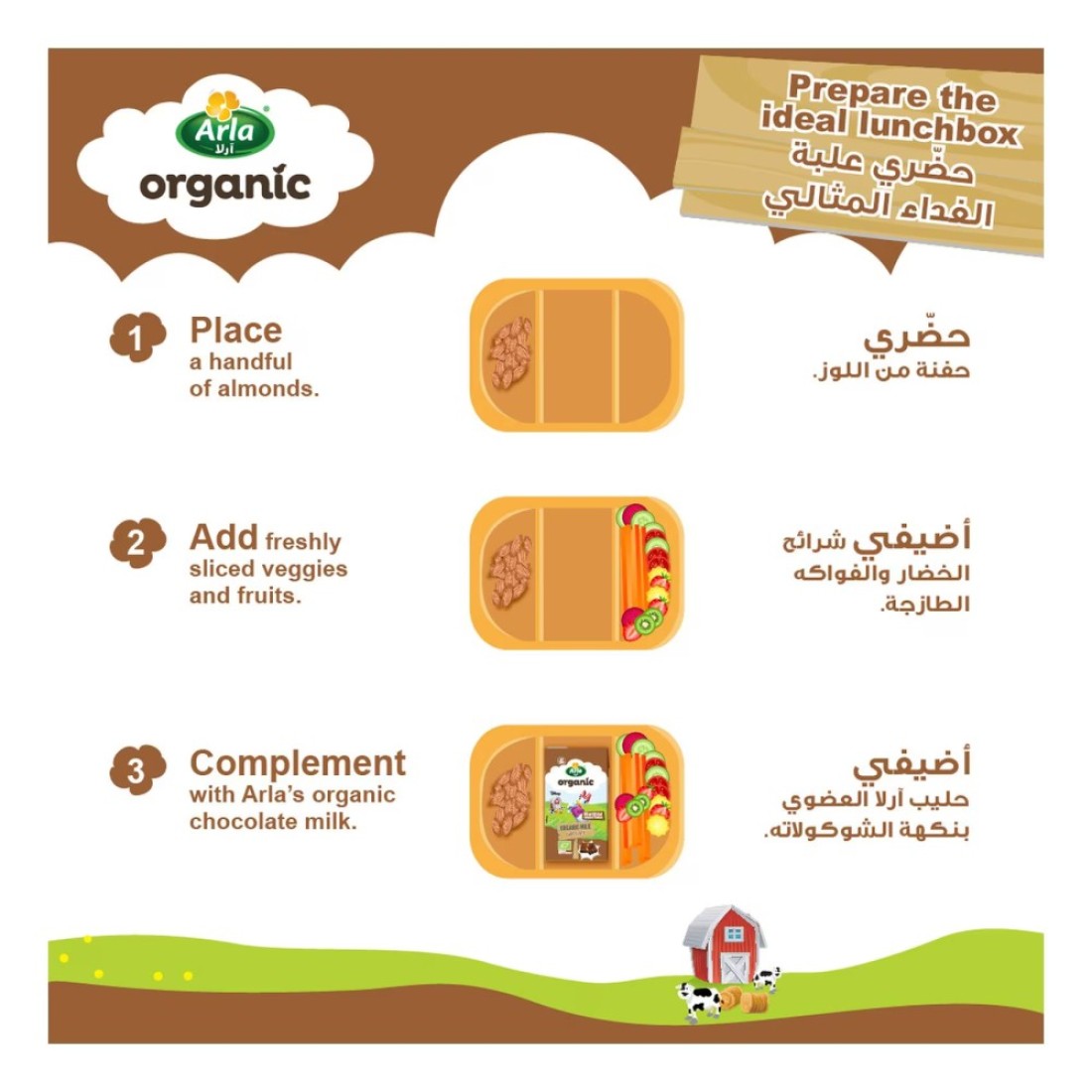Arla Organic Chocolate Milk, 200ml