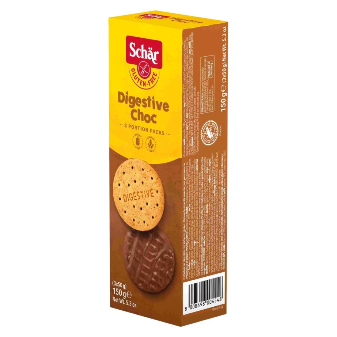 Schar Gluten-Free Digestive Chocolate Biscuit 150g