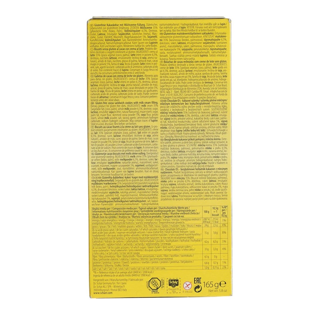 Schar Gluten Free Disco Clok 165g