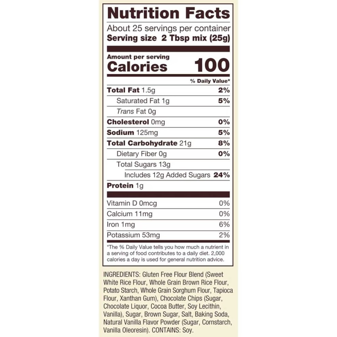 Bob&#39;s Red Mill Gluten Free Chocolate Chip Cookie Mix 624g