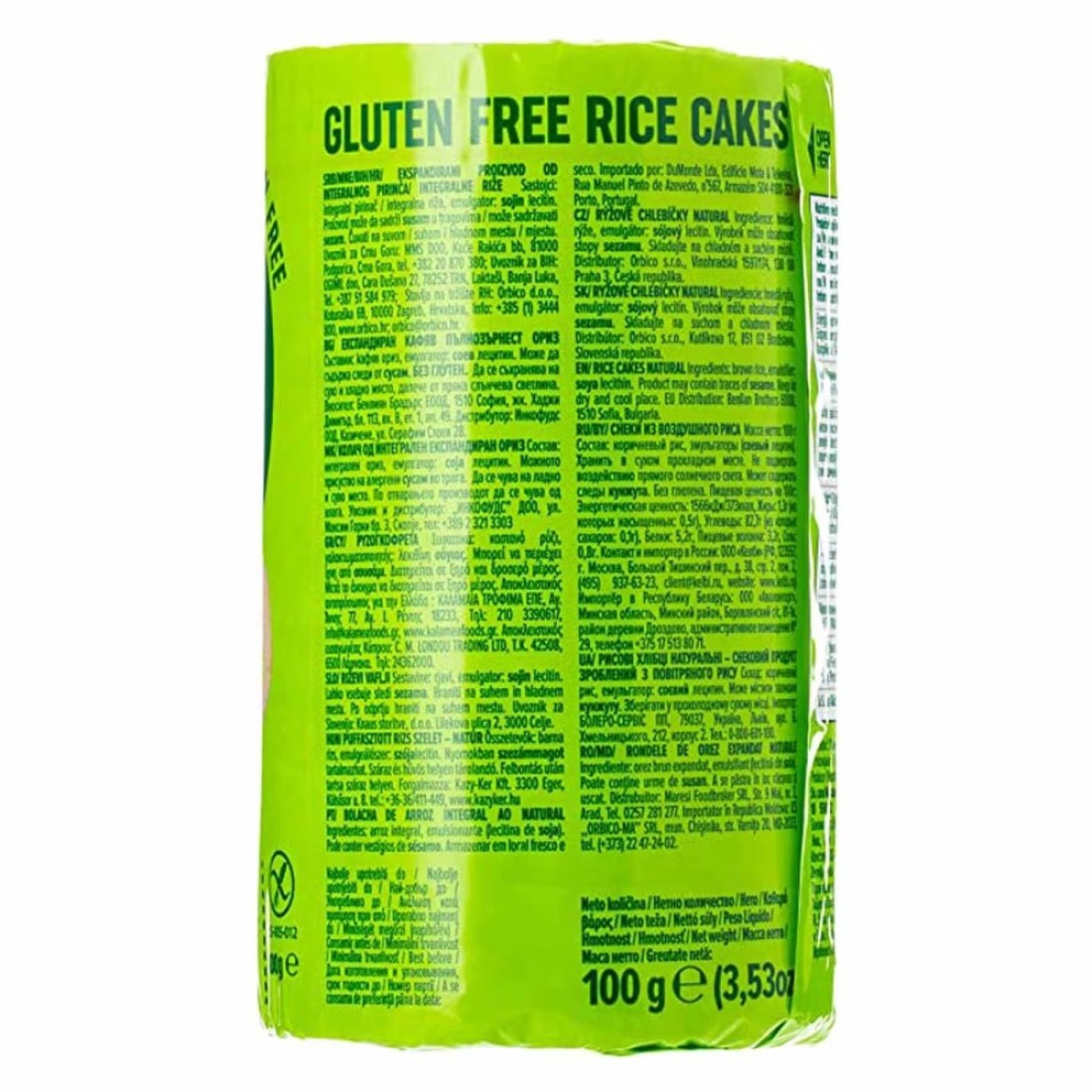 Benlian Gluten-Free Natural Rice Cakes 100g