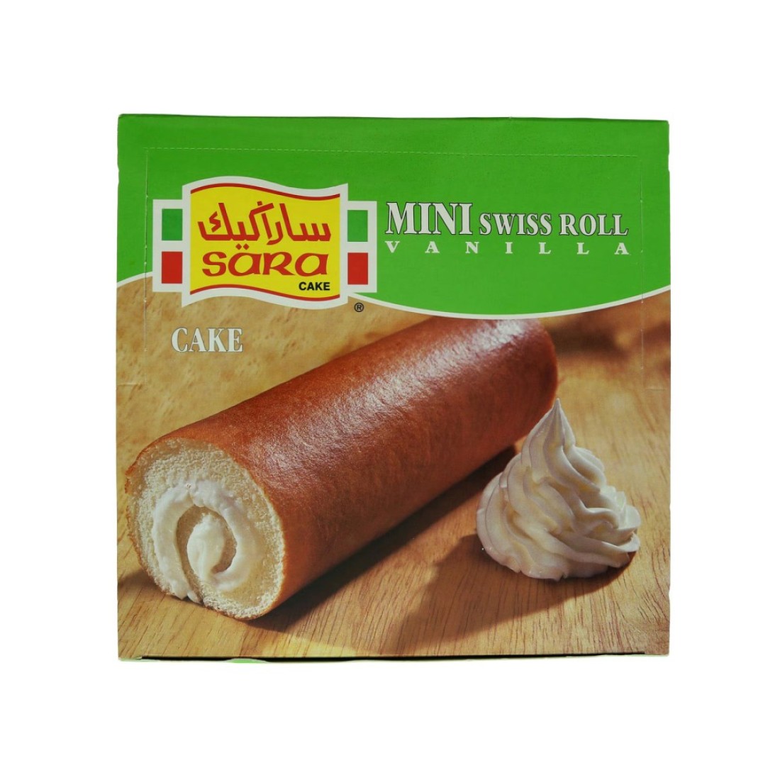 Sara Vanilla Mini Swiss Roll 25g Pack of 20