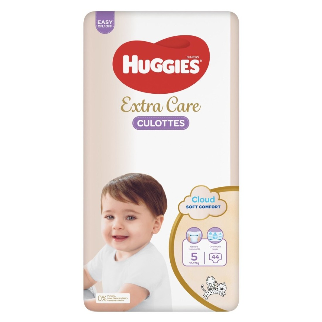 Huggies Extra Care Soft Cloud Culottes Baby Diaper Pants Size 5 12-17kg Jumbo Pack 44 Pants