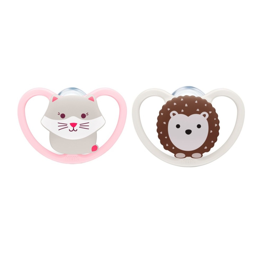 Nuk Space Soother 0-6m SNK713 Multicolour Pack of 2