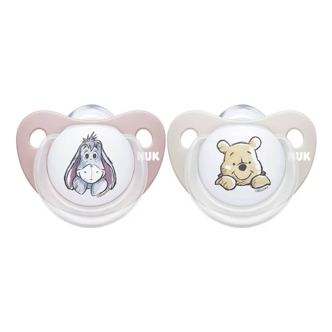 Nuk Disney Winnie The Pooh Baby Silicone Soother 0-6m Multicolour Pack of 2