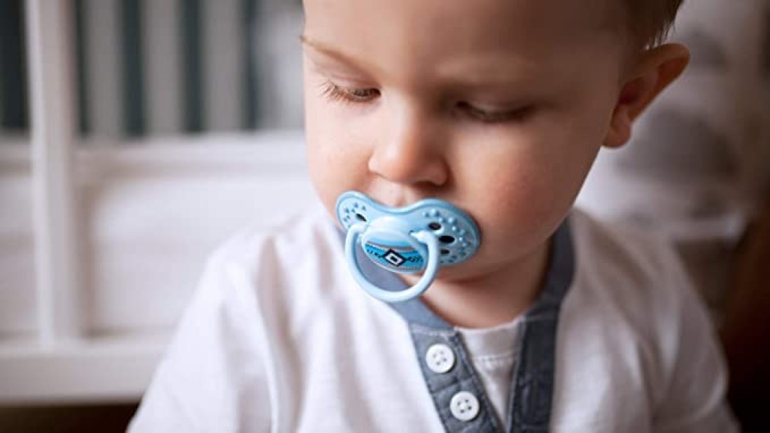 Lovi 2X Baby Silicone Soother | Pack Of 2 | Hygenic Cover | Protects The Sucking Reflex | Dynamic Tip | Boiling Water Sterilization | Indian Summer Collection | (Blue, 6-18 Months)