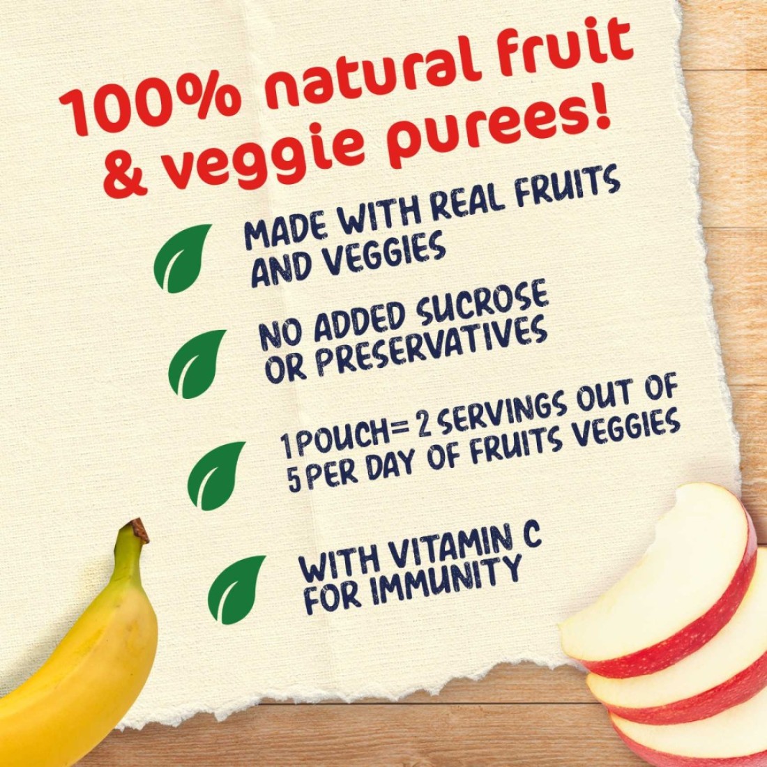 Nestle Cerelac Fruits Puree Pouch, Banana, Apple, from 6 Months, 90g