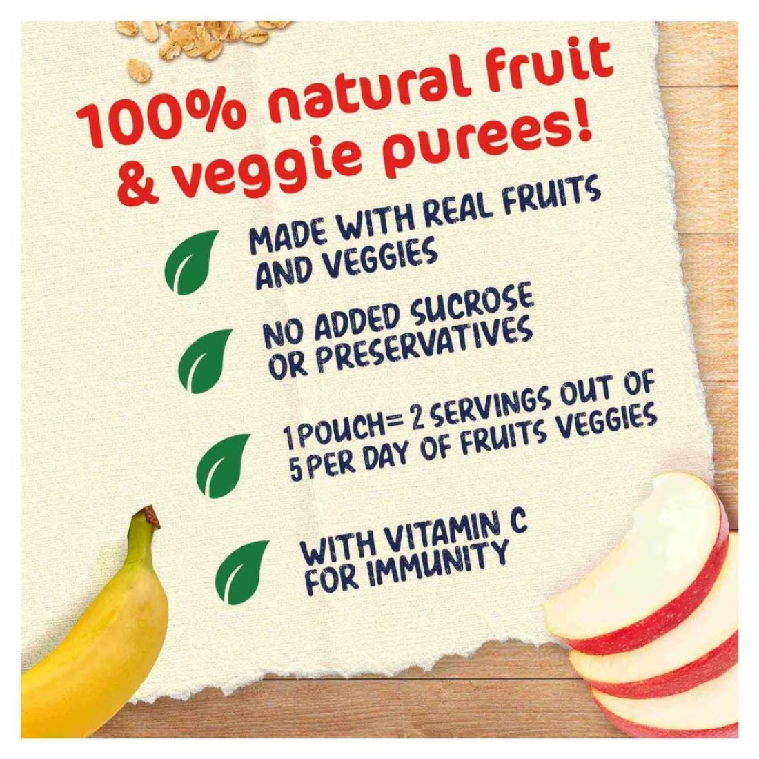 Nestle Cerelac My 1st Fruit and Cereal Blend Banana Apple and Oats Puree, from 6 Months, 90g Pack of 4