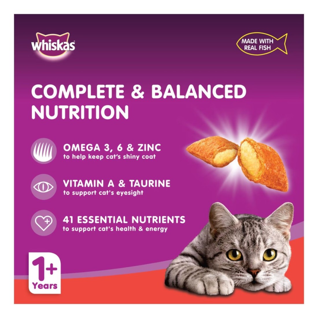 Whiskas Gourmet Seafood Dry Food 3kg