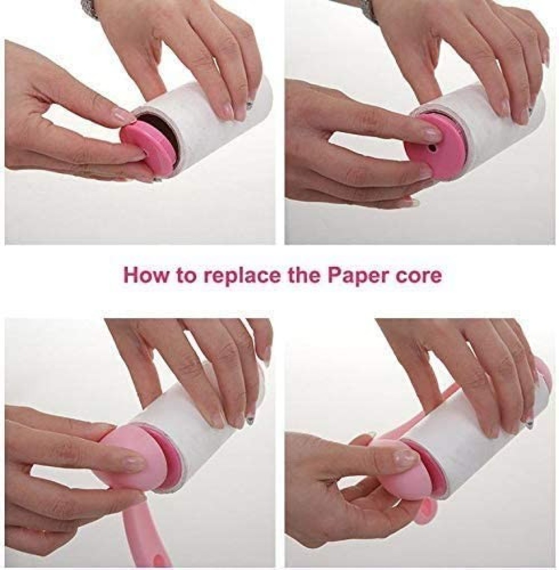 Generic Lint Roller, Super Sticky Pet Hair Remover Kit With 9 Refills, Adhesive Lint Brush For Clothes,Carpet, Car Seats, Dust,Dogs, Cats