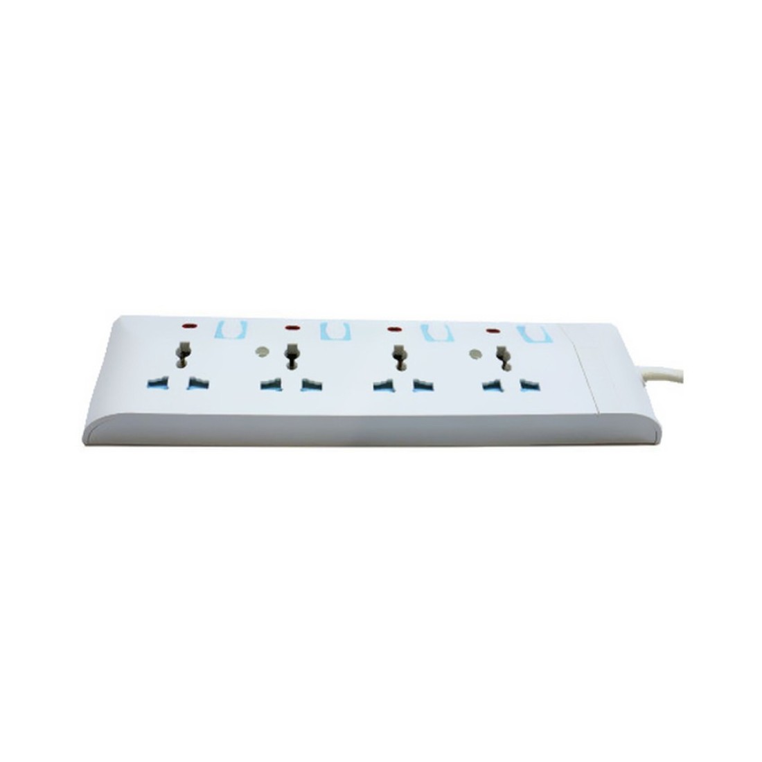 Philips 4-Way Universal Outlets Extension Socket White 2m