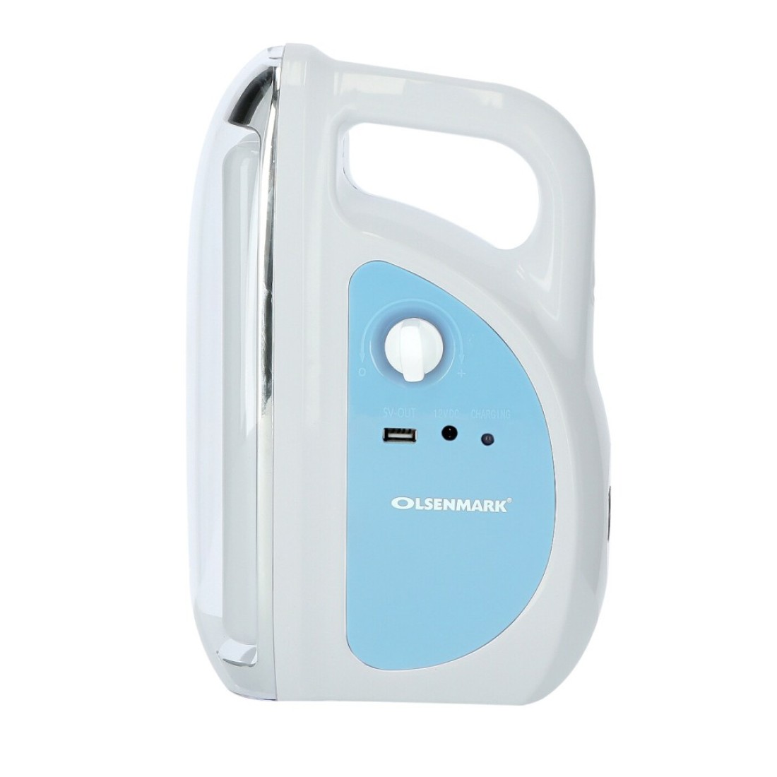 Rechargeable LED Emergency Lantern with Solar Panel- OME2769, Light Dimmer Function - USB Socket - Portable - Lightweight - Carry Handle - Full Charge Indicator