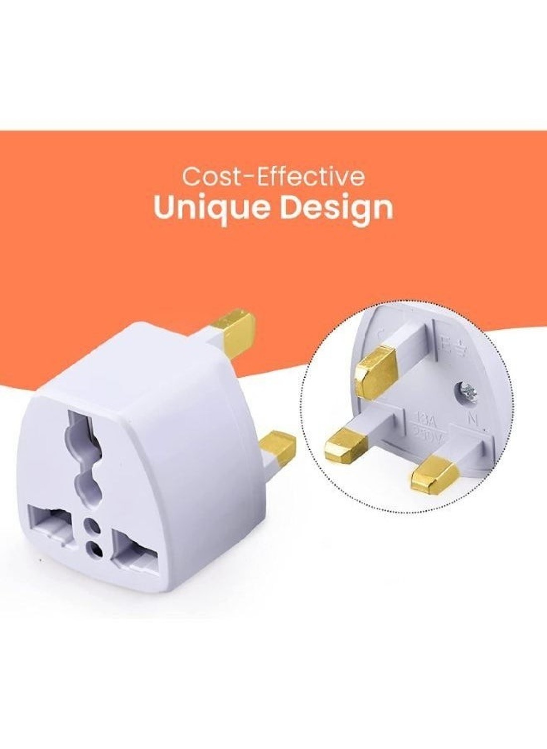 Generic 3 Pieces Universal Universal AU US EU Socket To UK AC Power Plug Travel Adapter Outlet Converter