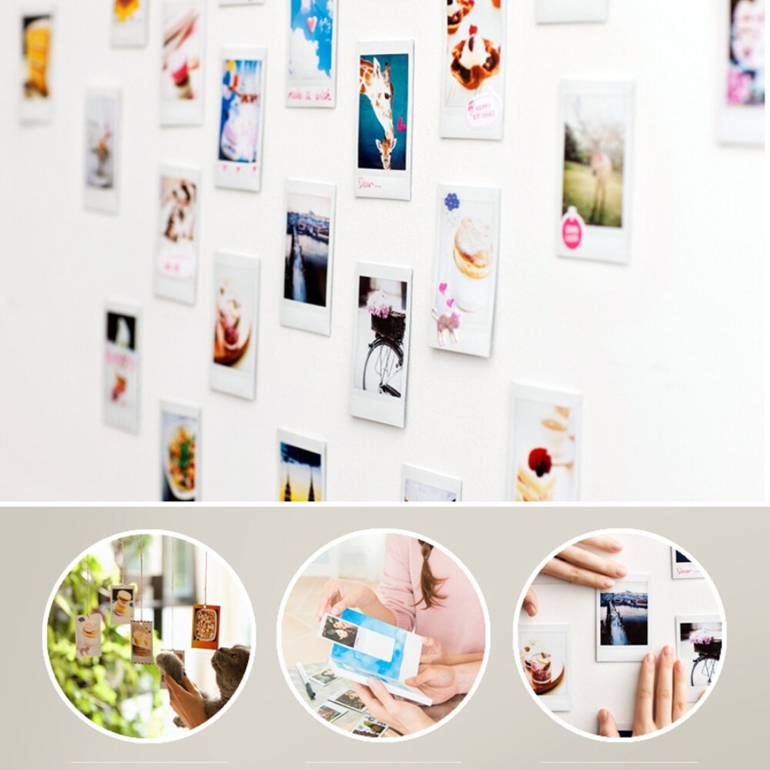 Fujifilm-Instax Mini 10 Sheets White Film Photo Paper Snapshot Album Instant Print for Instax Mini 7s/8/25/90/9