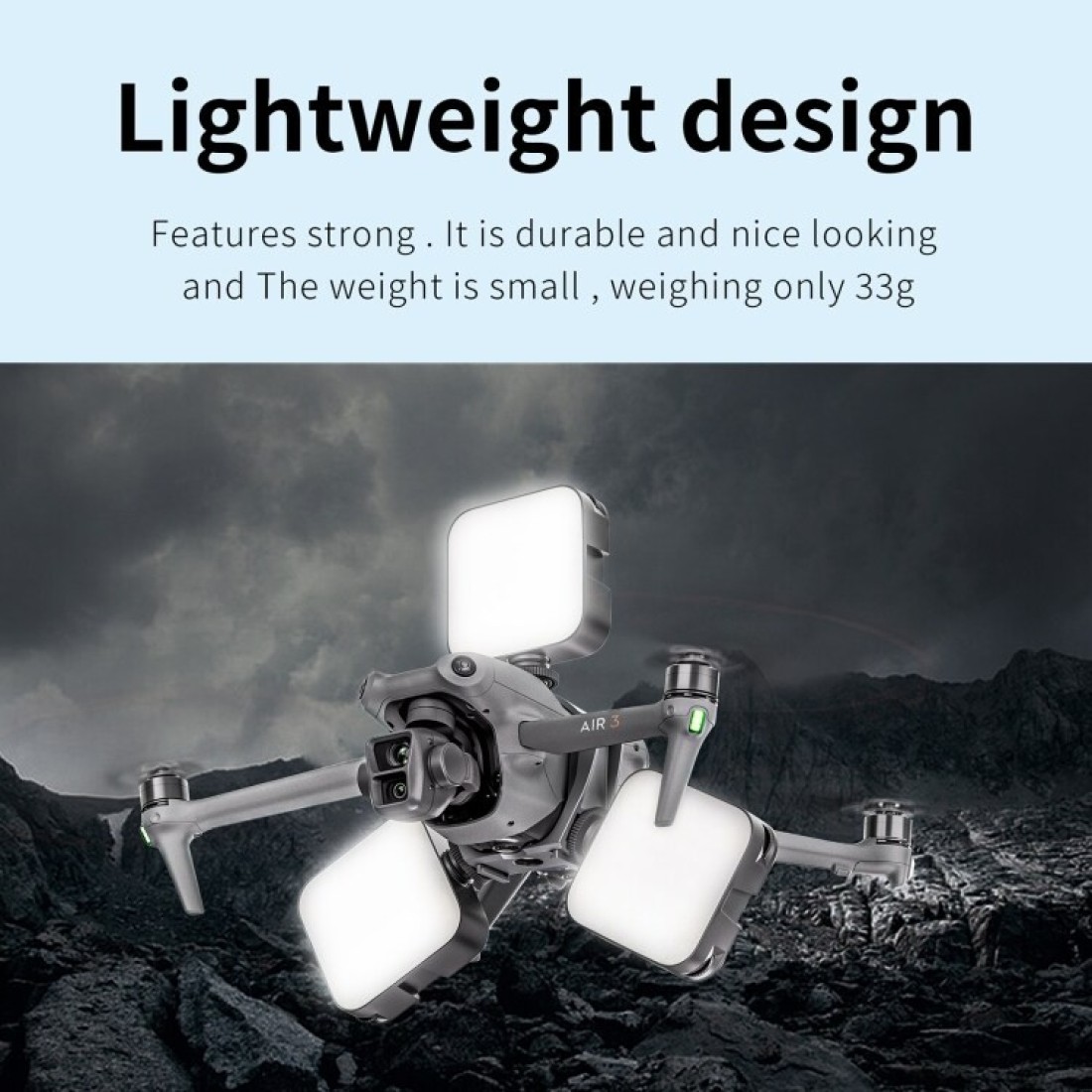 STARTRC DJI Air 3 Night Navigation Light Speaker Expansion Mount