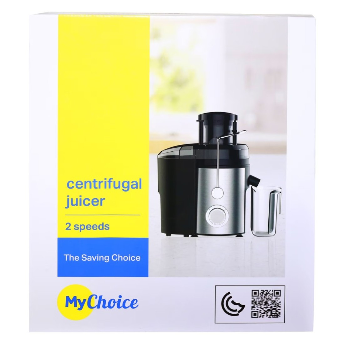 MyChoice Centrifugal Juice Extractor MJE-738CF Silver And Black 2L