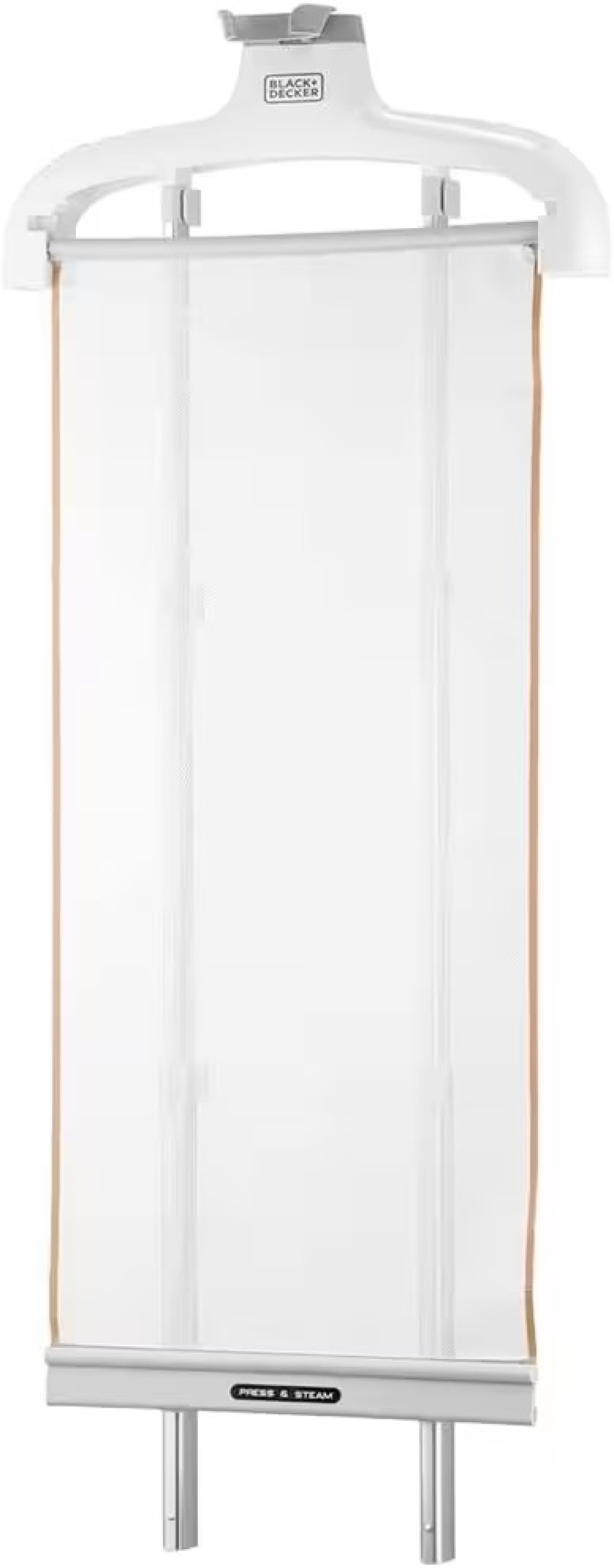 Black + Decker Upright Garment Steamer, 2400W, 1.5L, 35gm/Min Steam, Multiple Attachments, GST2400-B5 (Adjustable Double Poles Rotary Wheels, For Quick Wrinkle Free &amp; Santized Garment)