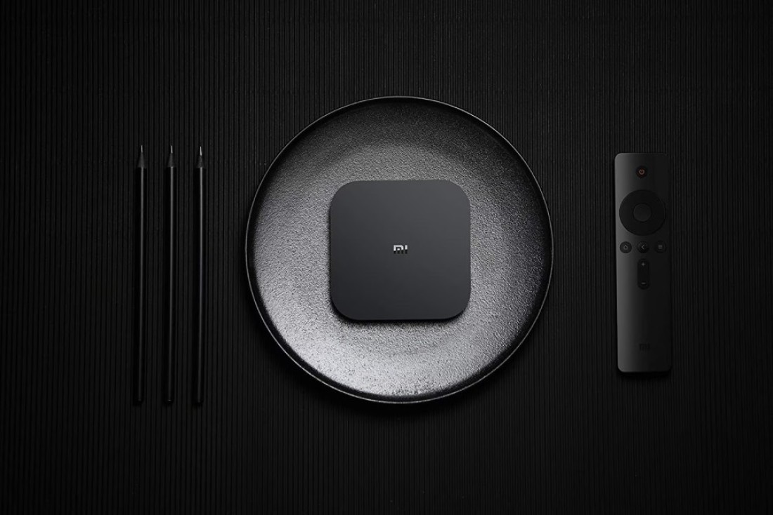 Xiaomi Mi Box S with 4K HDR Android TV Streaming Media Player Google Assistant Remote Official International Version - Black