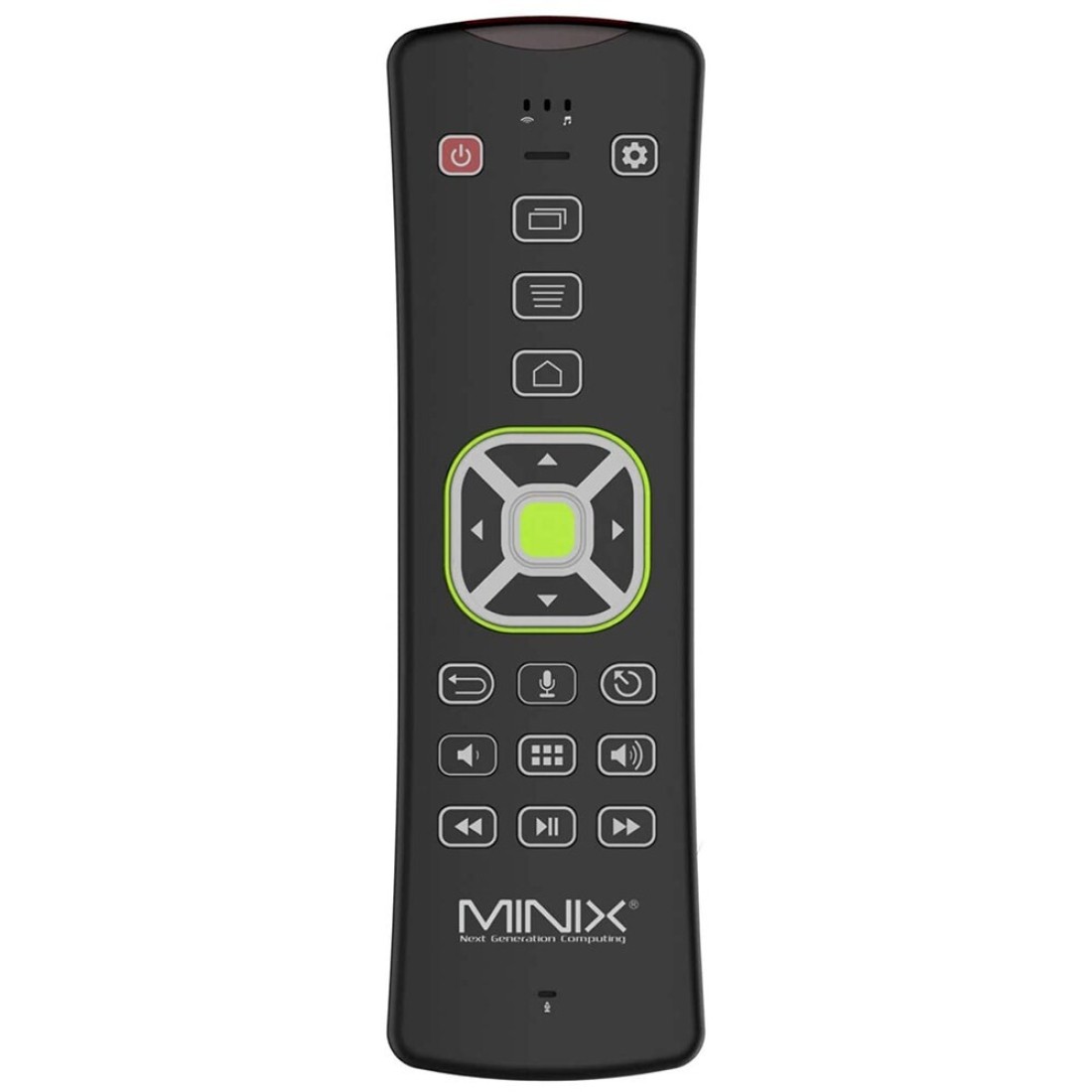 Minix A3 Backlit Remote For Android Tv Box, Pc Mini Qwerty Wireless Keyboard With Backlit Buttons &amp; Six-Axis Gyroscope Remote With Voice Input