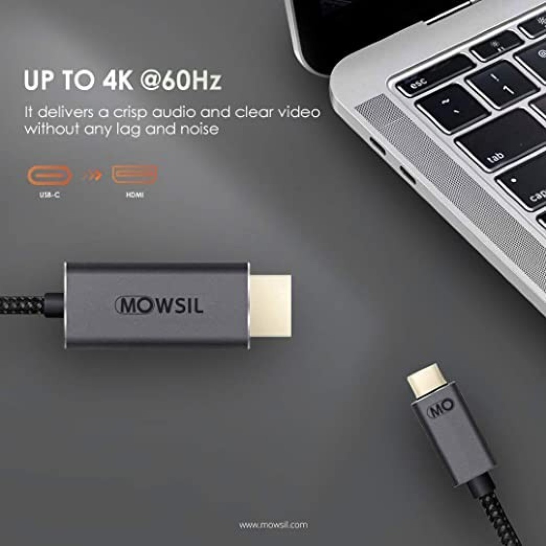 Mowsil USB Type C To HDMI Cable