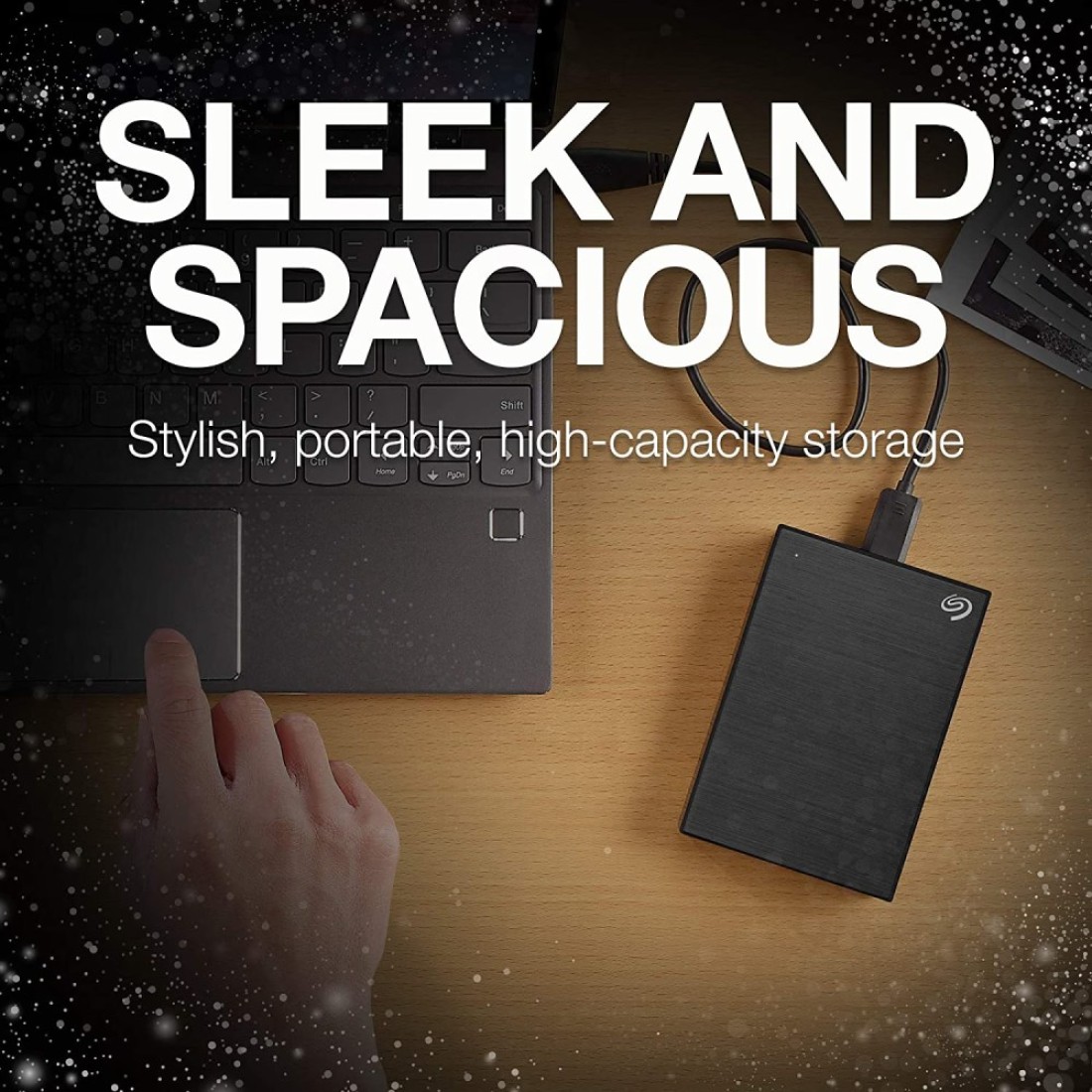 Seagate - Backup Plus Portable 4TB External Hard Drive HDD &ndash; Black USB 3.0 for PC Laptop and Mac (STHP4000400)