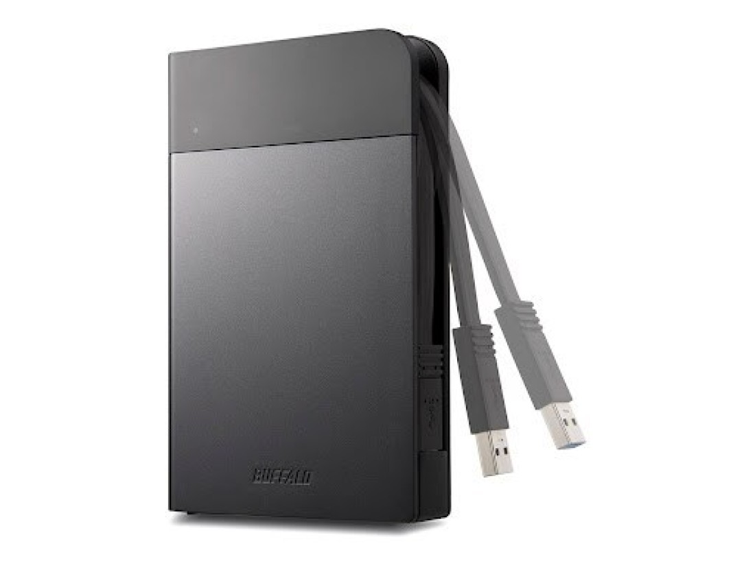 Buffalo -HD-PZF1.0U3B- 1 TB MiniStation Extreme Ruggedized Secure USB 3.0 Portable HardDrive (Dust &amp; Water-Resistant).
