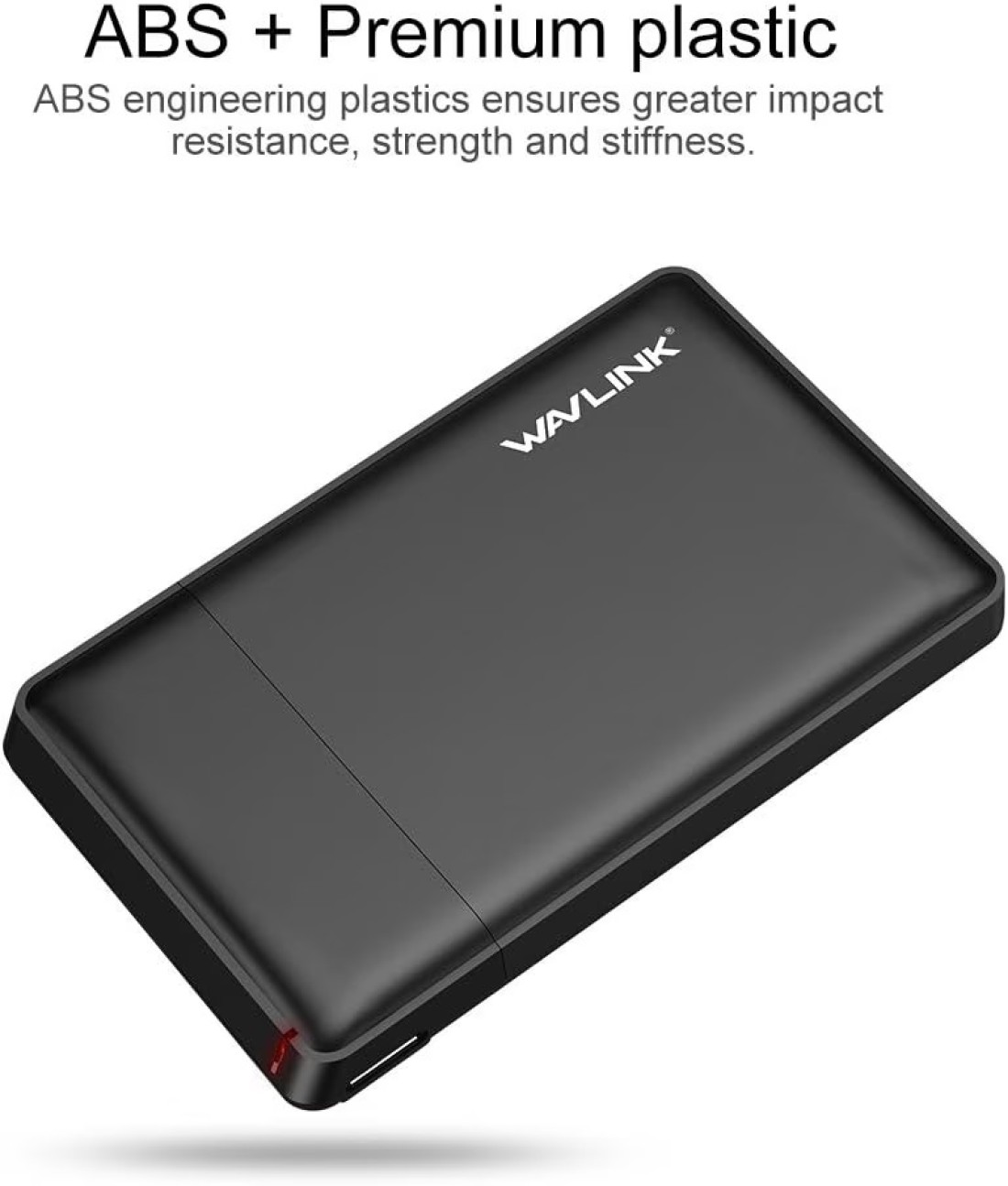 External USB 3.0 Hard Drive Case, Wavlink Hard Drive Enclosure, Support SATA I/Ii/Iii/HDD/SSD Hard Disk Case, Hard Drive Reader With LED Indicator, Support Uasp &amp; 2TB Drives