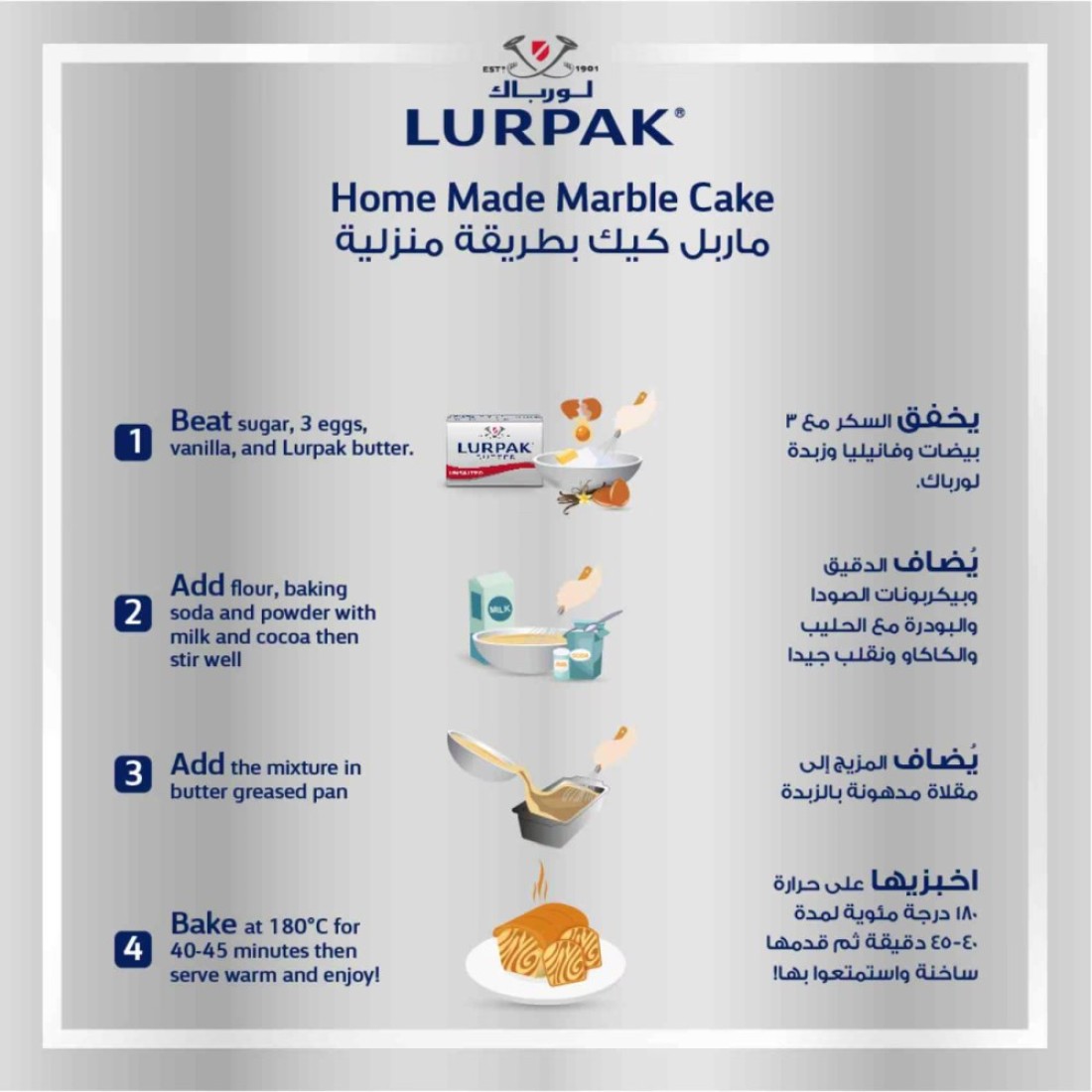 Lurpak Unsalted Butter Block, 100g