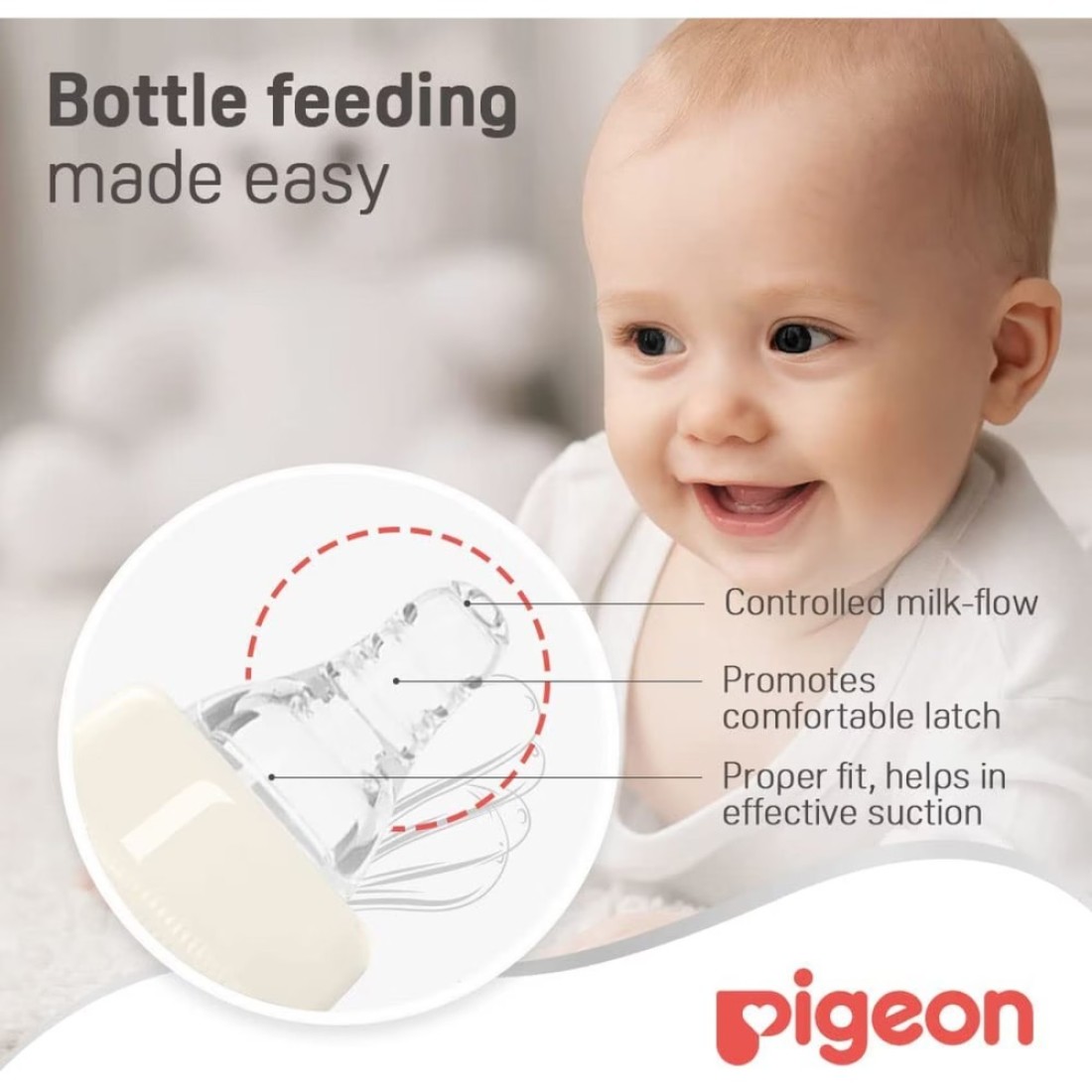 Pigeon Feeding Bottle K-6 00281 Clear 200ml