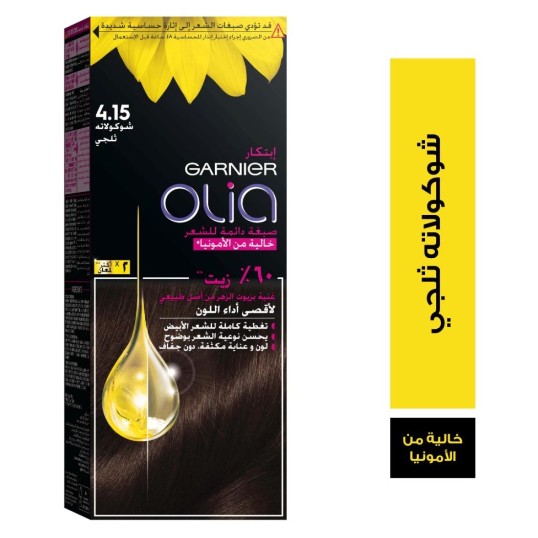 Garnier Olia Ammonia-Free Permanent Hair Colour 4.15 Iced Chocolate