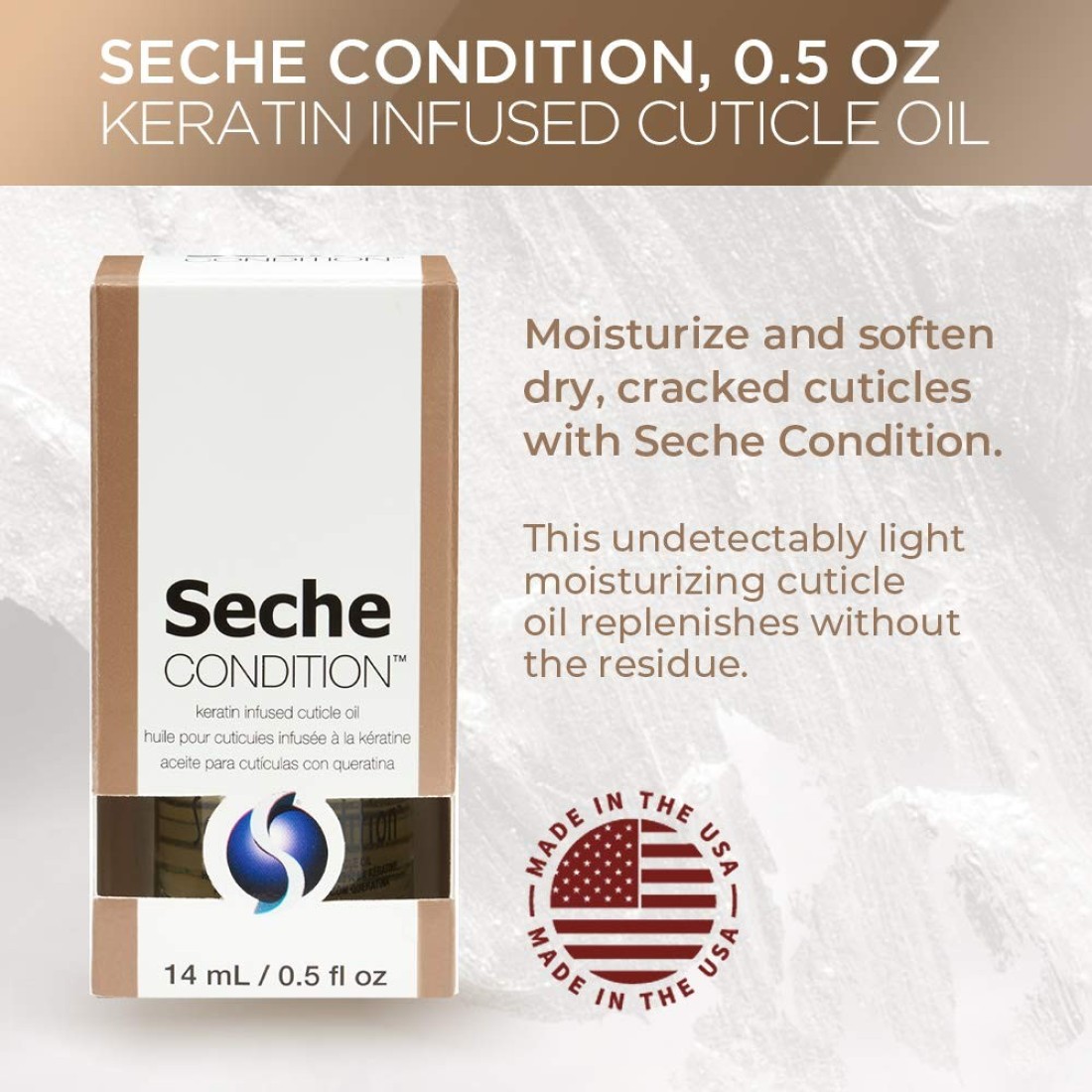 SecheCondition Keratin Infused Cuticle Oil 05 fl oz