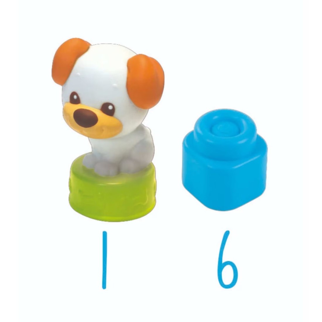 Clementoni Clemmy Chien And Chiot Soft Blocks 7 count