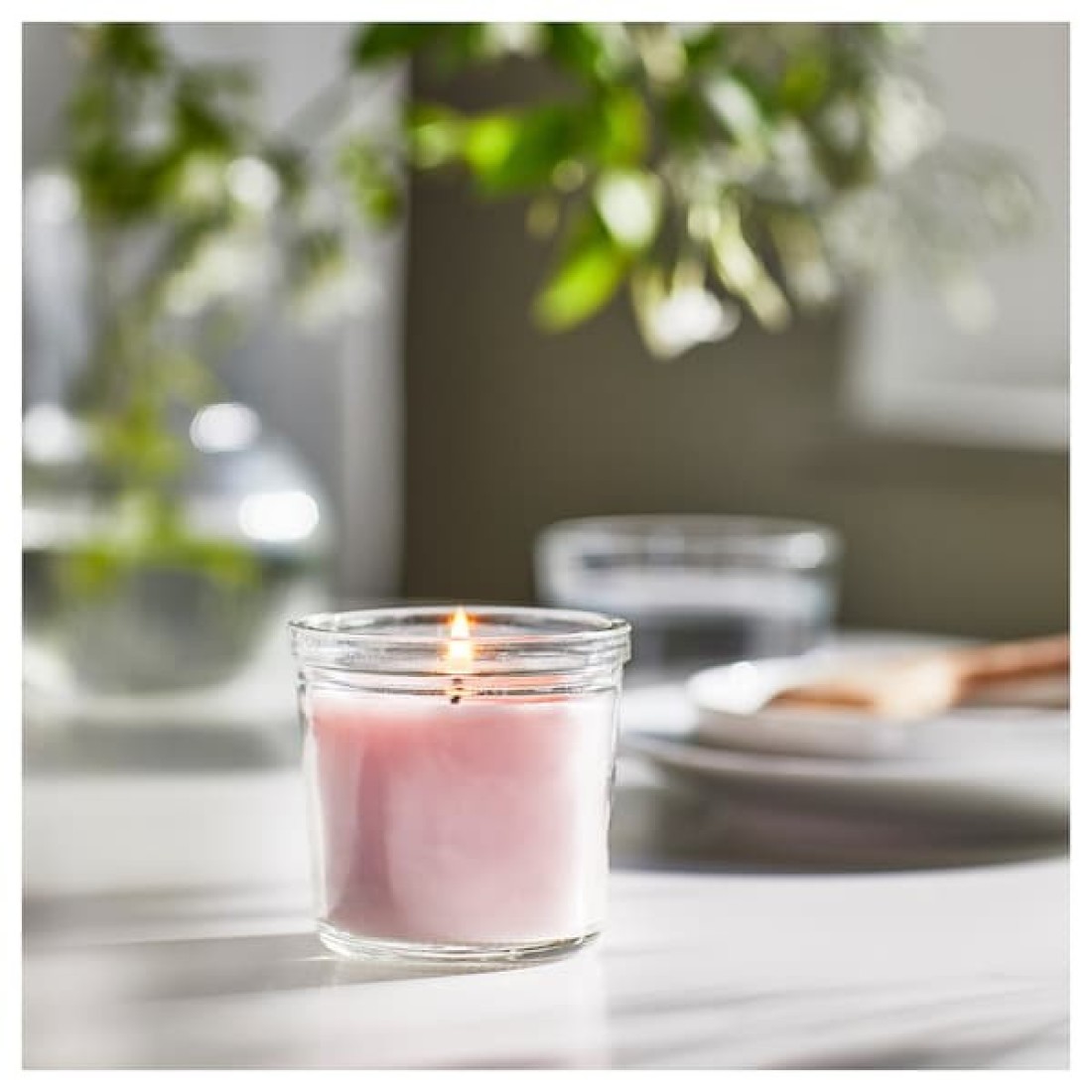 Scented Candle In Glass Scent Of Jasmine Pear Ginger And Lily Of The Valley Suitable 20Hr
