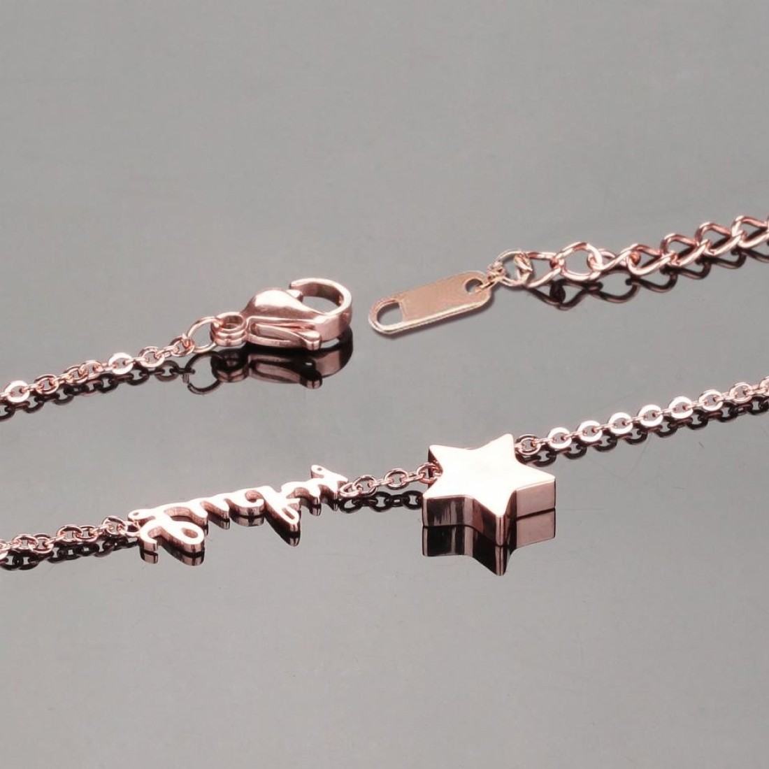 Aiwanto Ankle Chain Rose Gold Anklet Star Lucky Anklet