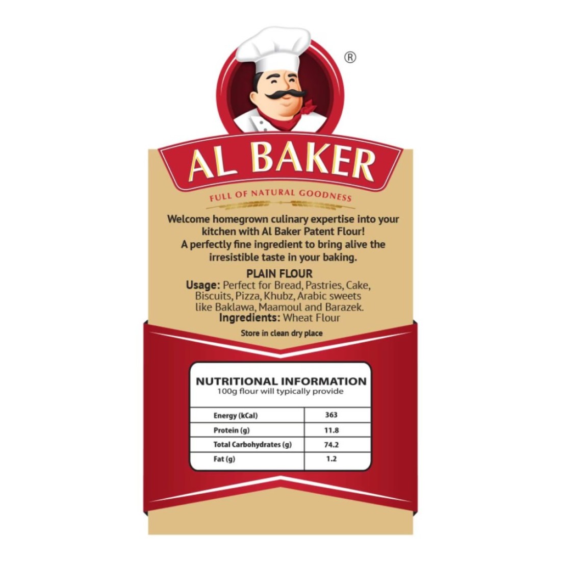 Al Baker All Purpose Patent Flour, 10kg