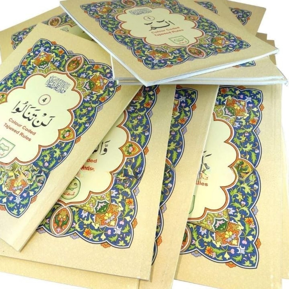 تجويد قدرة الله 100C قرآن مكون من 30 فقرة بخط أردو ورق عادي (خط كبير لكبار السن) مقاس كبير 17 * 24 سم