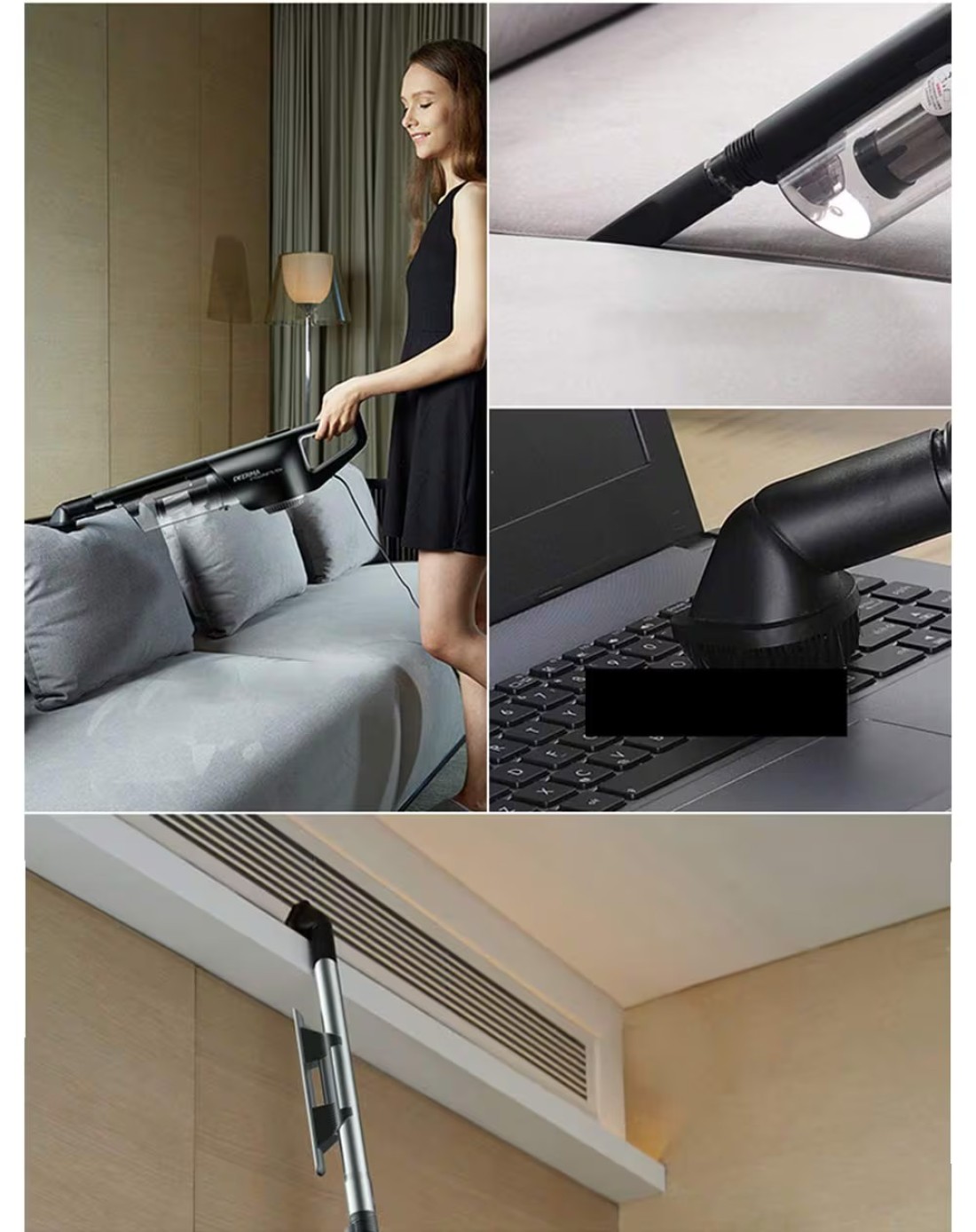 Deerma - DX600 Handheld Vacuum Cleaner Household Silent Vacuum Cleaner