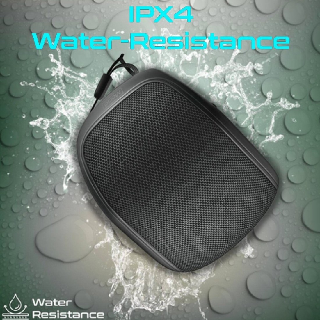 Promate Mood.Black High-Fidelity Mini Bluetooth Speaker