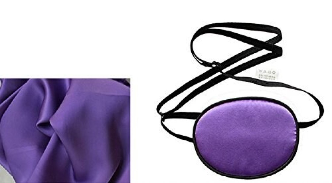 1PC Silk Eye Patch Elastic Eye Patches Lazy Eye Patches Single Eye Mask for Kids and Adults Lazy Eye Amblyopia Strabismus No Leakage Smooth Soft and Comfortable Adults Purple